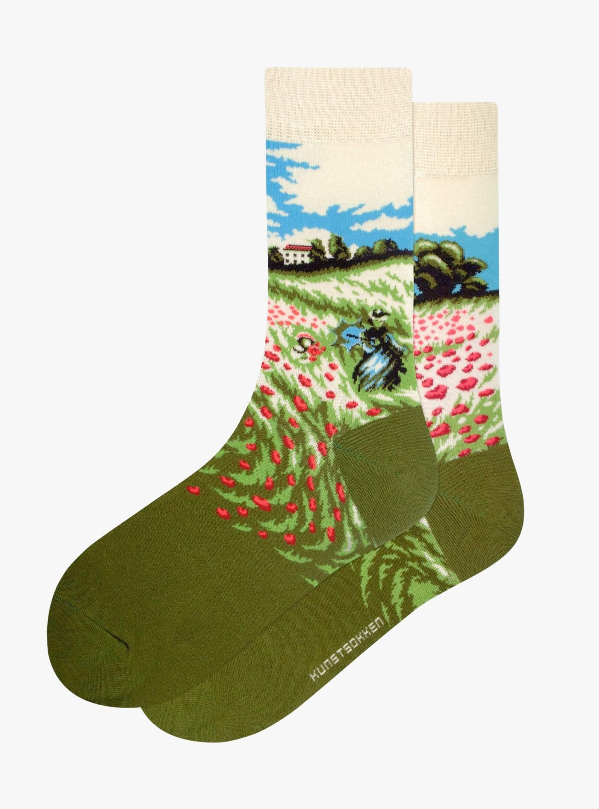 Poppy Field Socks 36-40 Kunstsokken