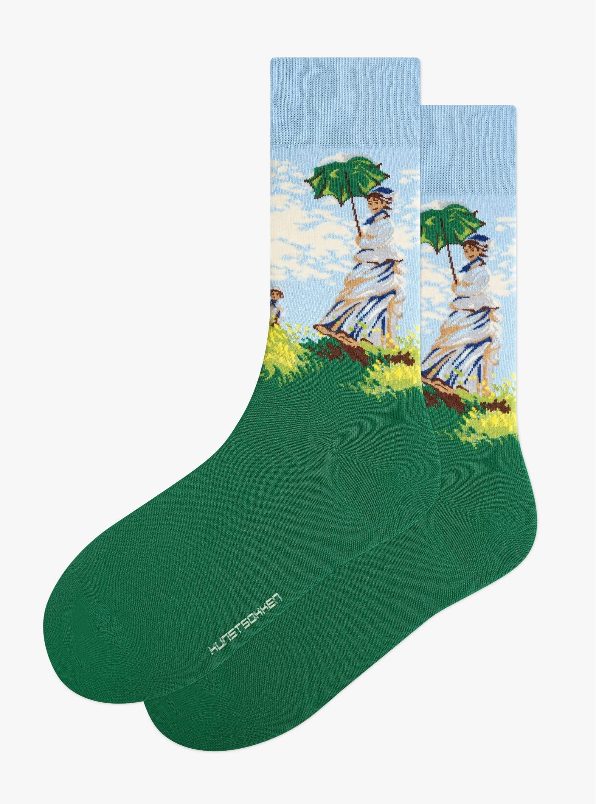 The Woman with the Parasol Socks 36-40 Kunstsokken