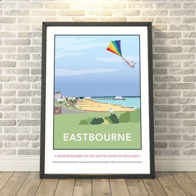 Eastbourne Promenade, East Sussex Print__A3