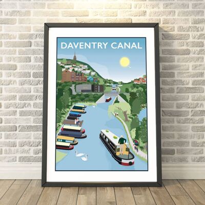 Daventry Canal, Northamptonshire Print__A3