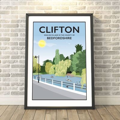 Clifton, Bedfordshire Print__A3