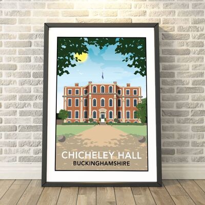 Chicheley Hall Buckinghamshire Print__A3