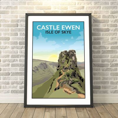 Castle Ewen, Isle of Skye, Scotland Print__A3 2
