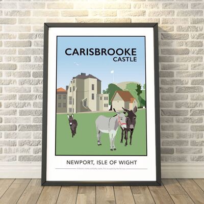 Carisbrooke Castle, Isle of Wight Print__A3