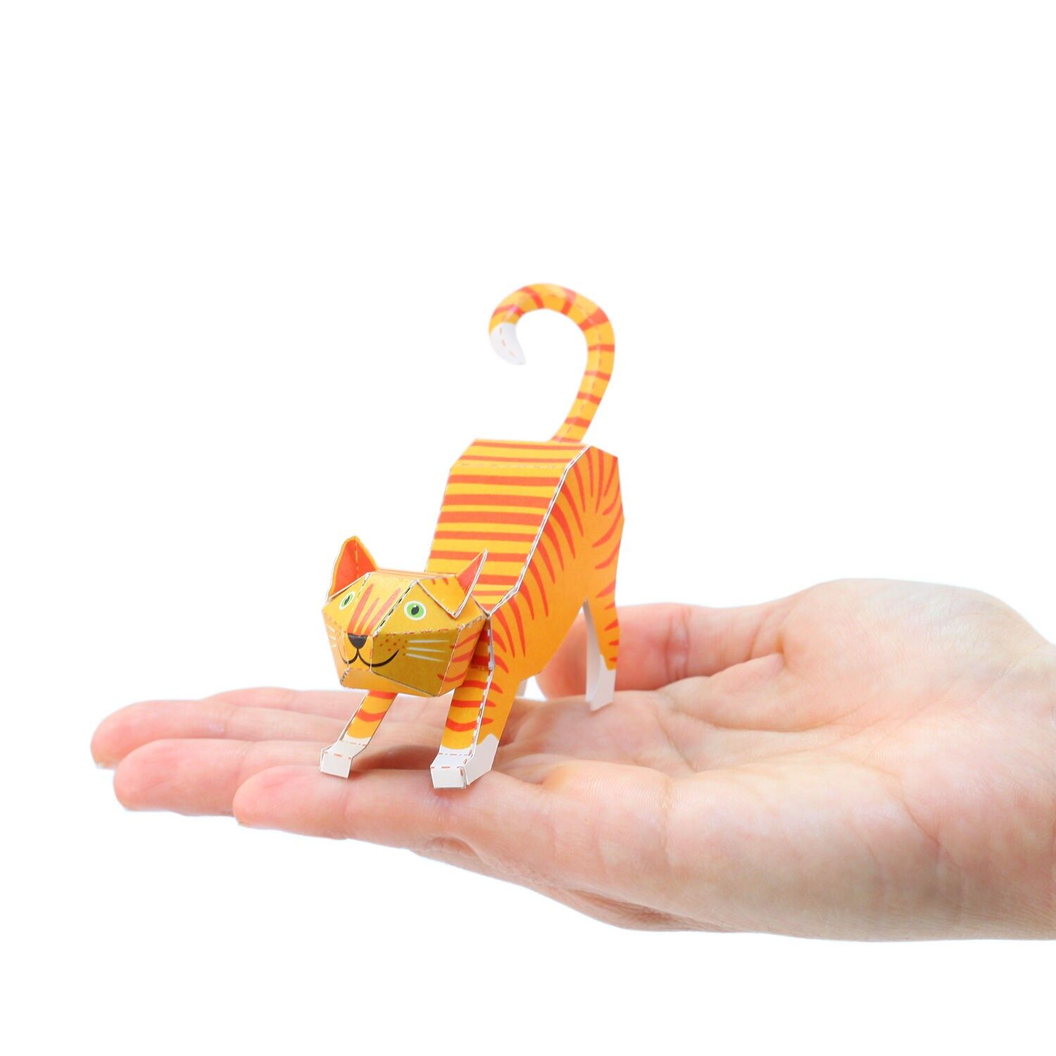 Postal de gato estirándose