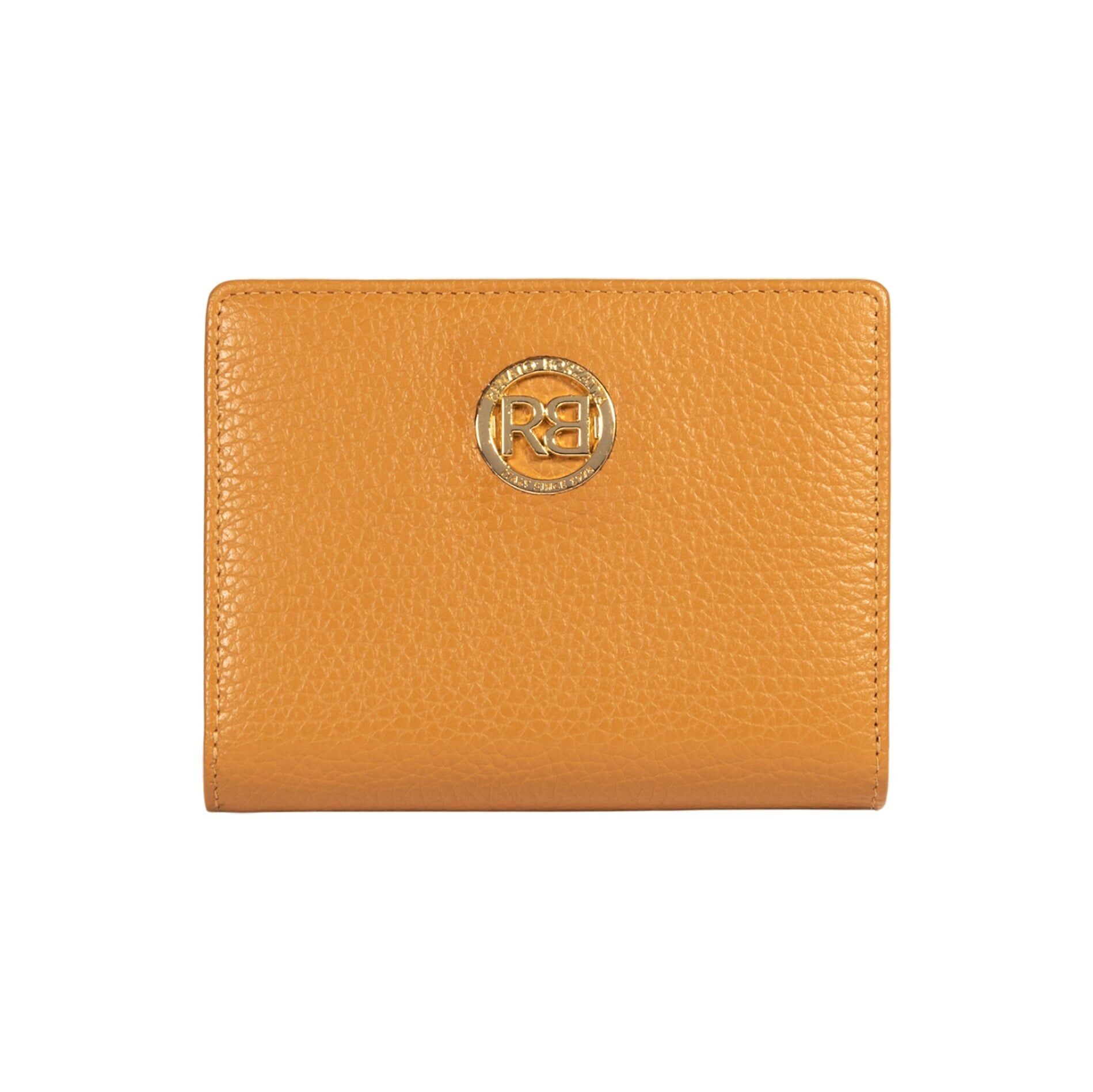 RB1080GCQ | Women's Wallet Made in Italy in Genuine Dollar Grain Leather. Leather color.Dimensions (when closed): 13 x 9 x 2.5 cm