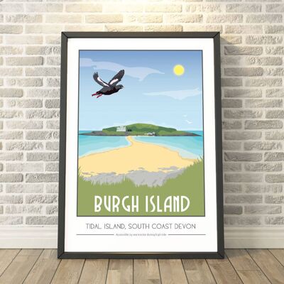 Burgh Island, Devon Print__A3