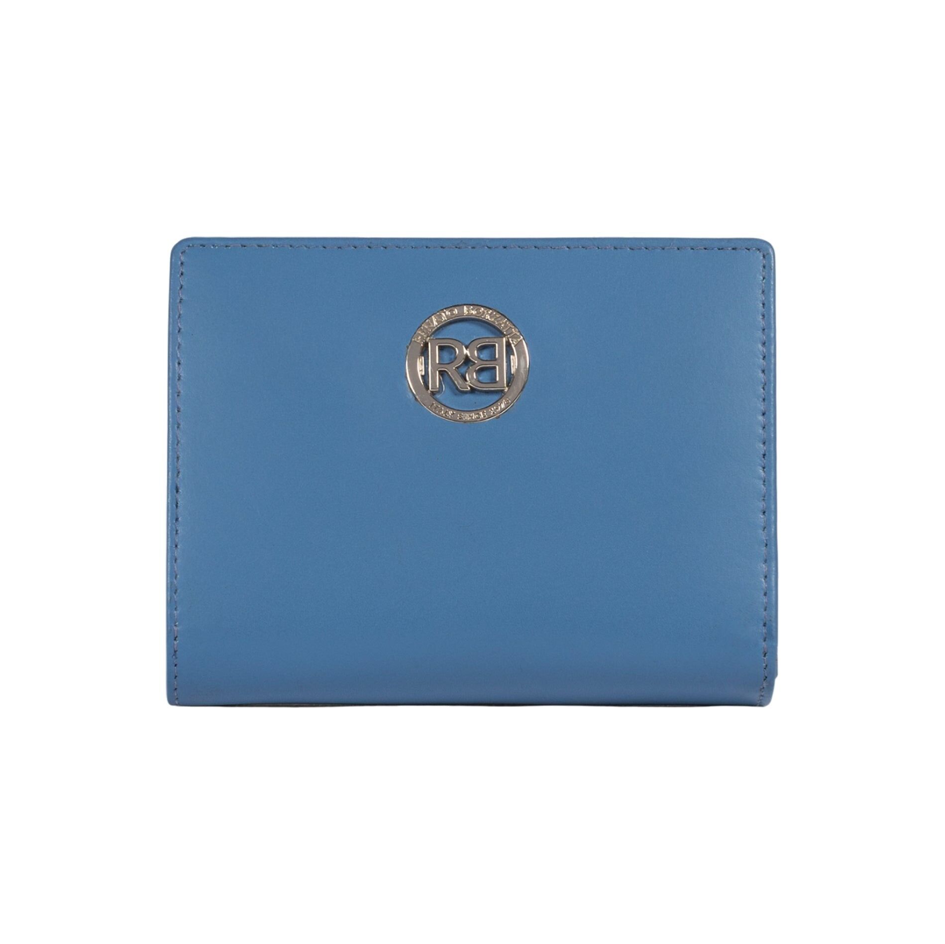 RB1083SCP | Women's Wallets Made in Italy in Genuine Smooth Matte Leather. Wisteria color.Dimensions (when closed): 13 x 9 x 2.5 cm