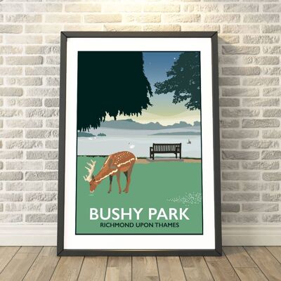 Bushy Park, Richmond Upon Thames, London Print__A3