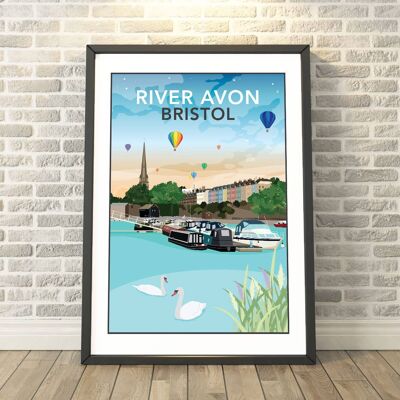 Bristol, River Avon, Somerset Print__A3