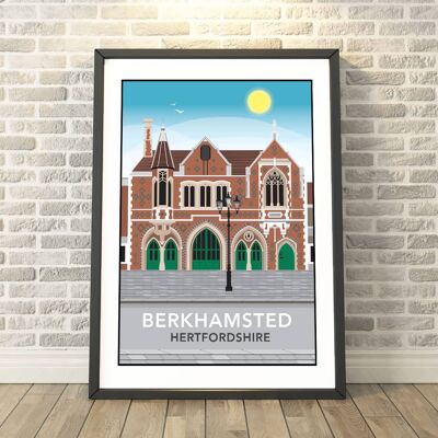 Berkhamsted Town Hall, Hertfordshire Print__A3