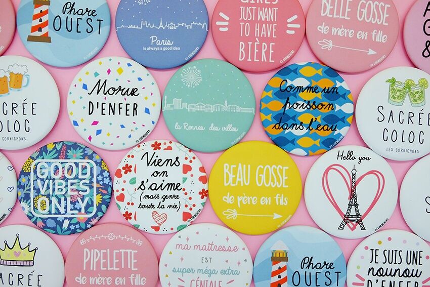 50 Flaschenöffner-Magnete – Geschenkidee – Aperitif – Familie – Humor – Hergestellt in Frankreich