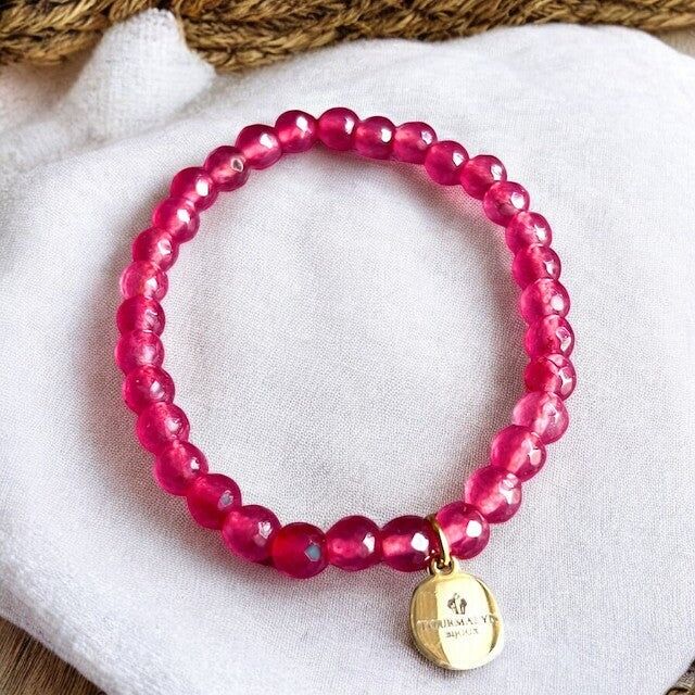 Bracelet "PLYMOUTH" Perles d' Agate