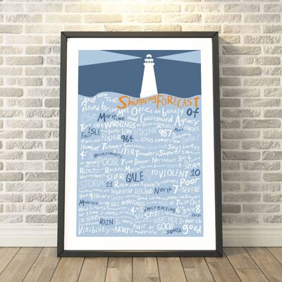 And Now the Shipping Forecast Print__A3