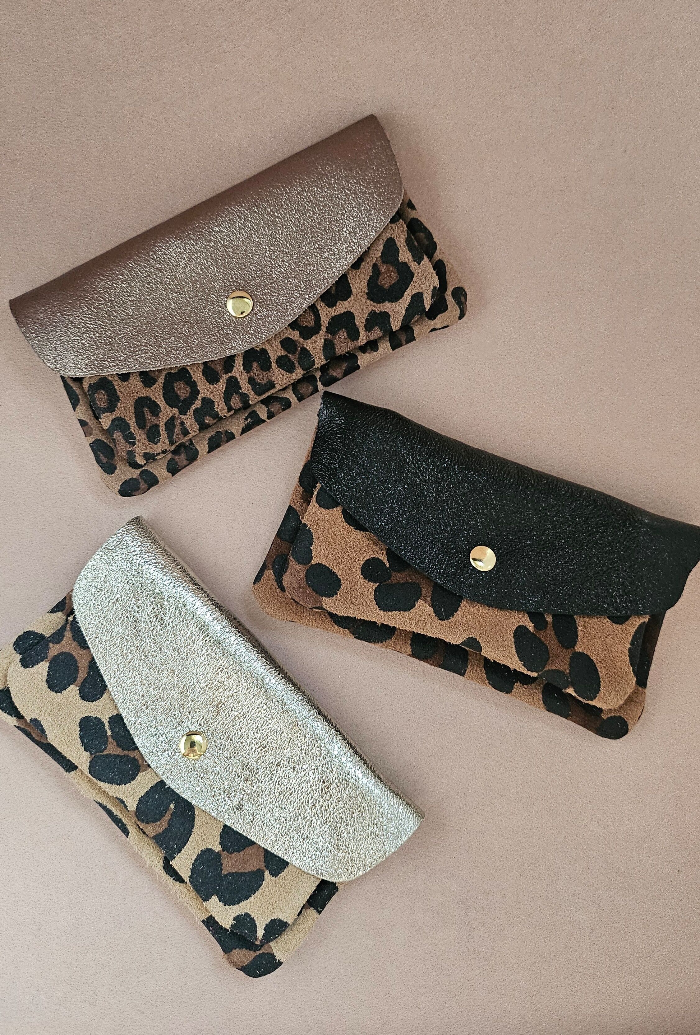 Lederbeutel mit 2 Taschen