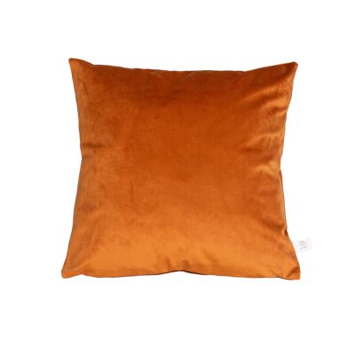 Velvet cushion orange