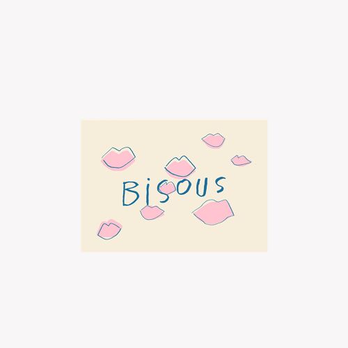 Bisous - Postcard