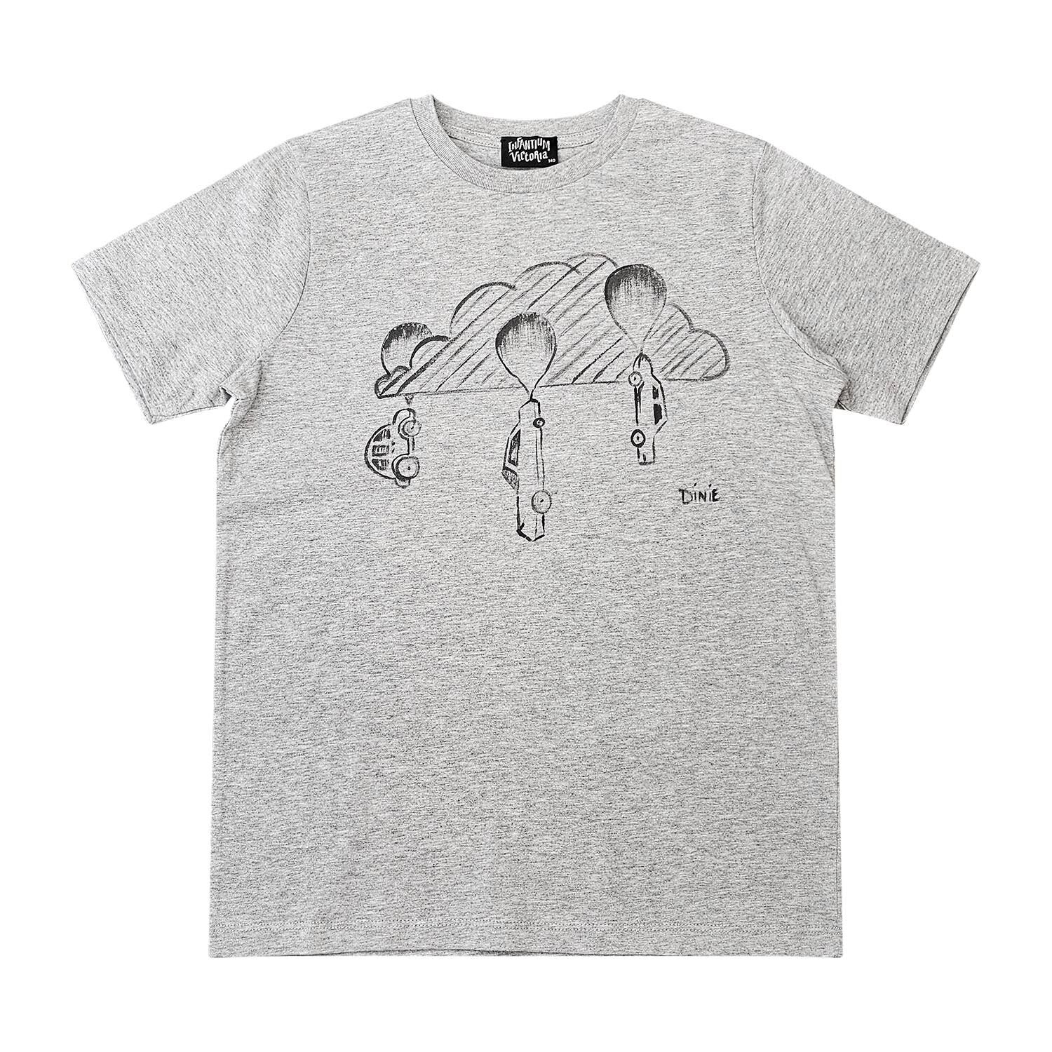 Hand-painted upcycled short-sleeved T-shirt for individualists