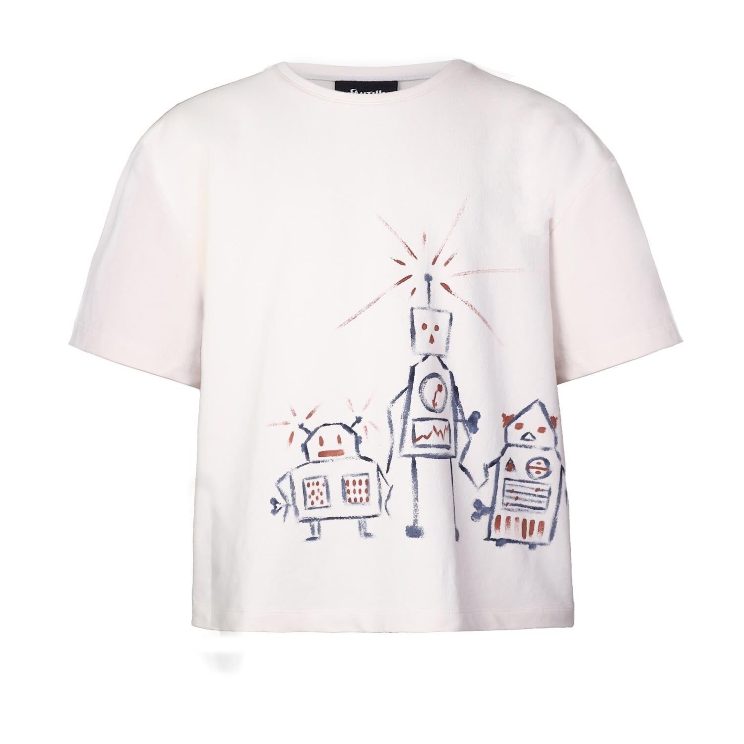 Off-White plus-size hand-painted T-shirt