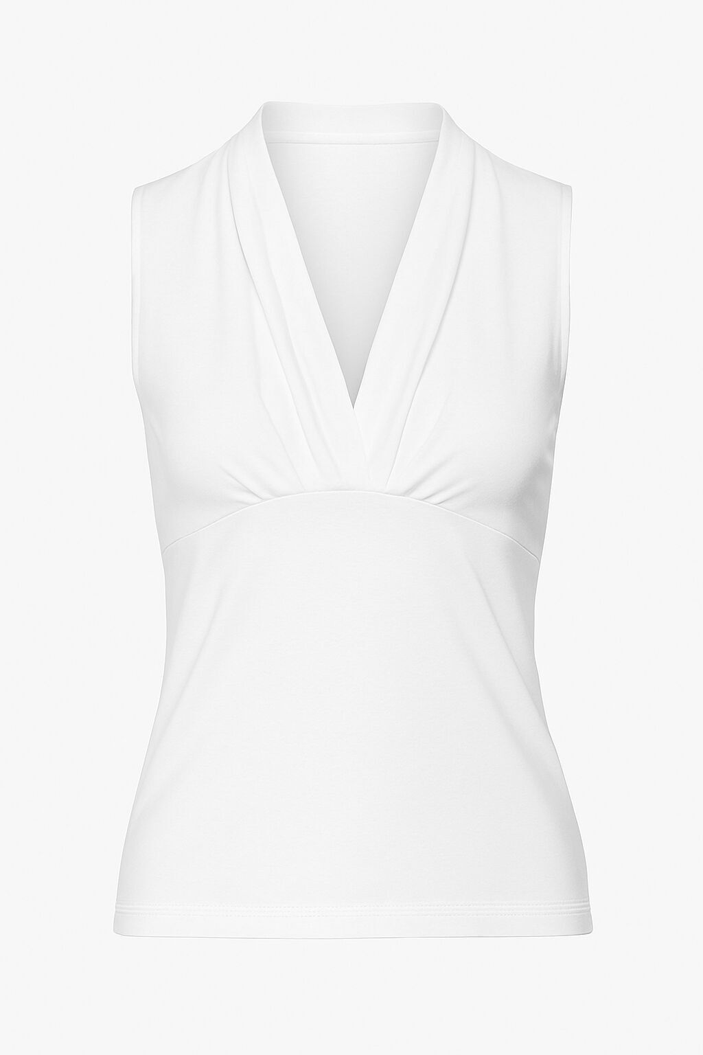 Top senza maniche in jersey da donna in viscosa elastan