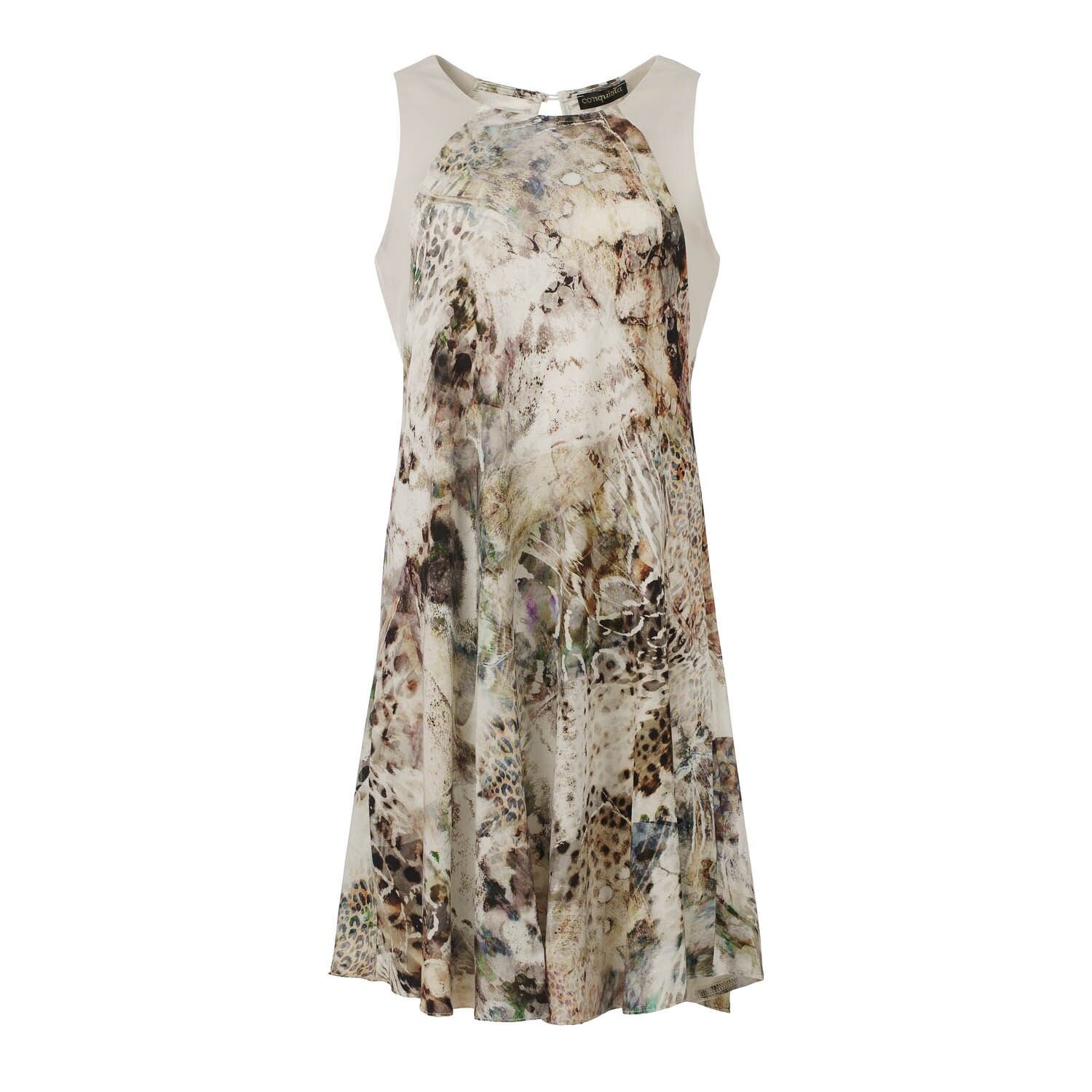 Kleid mit abstraktem Tiermuster