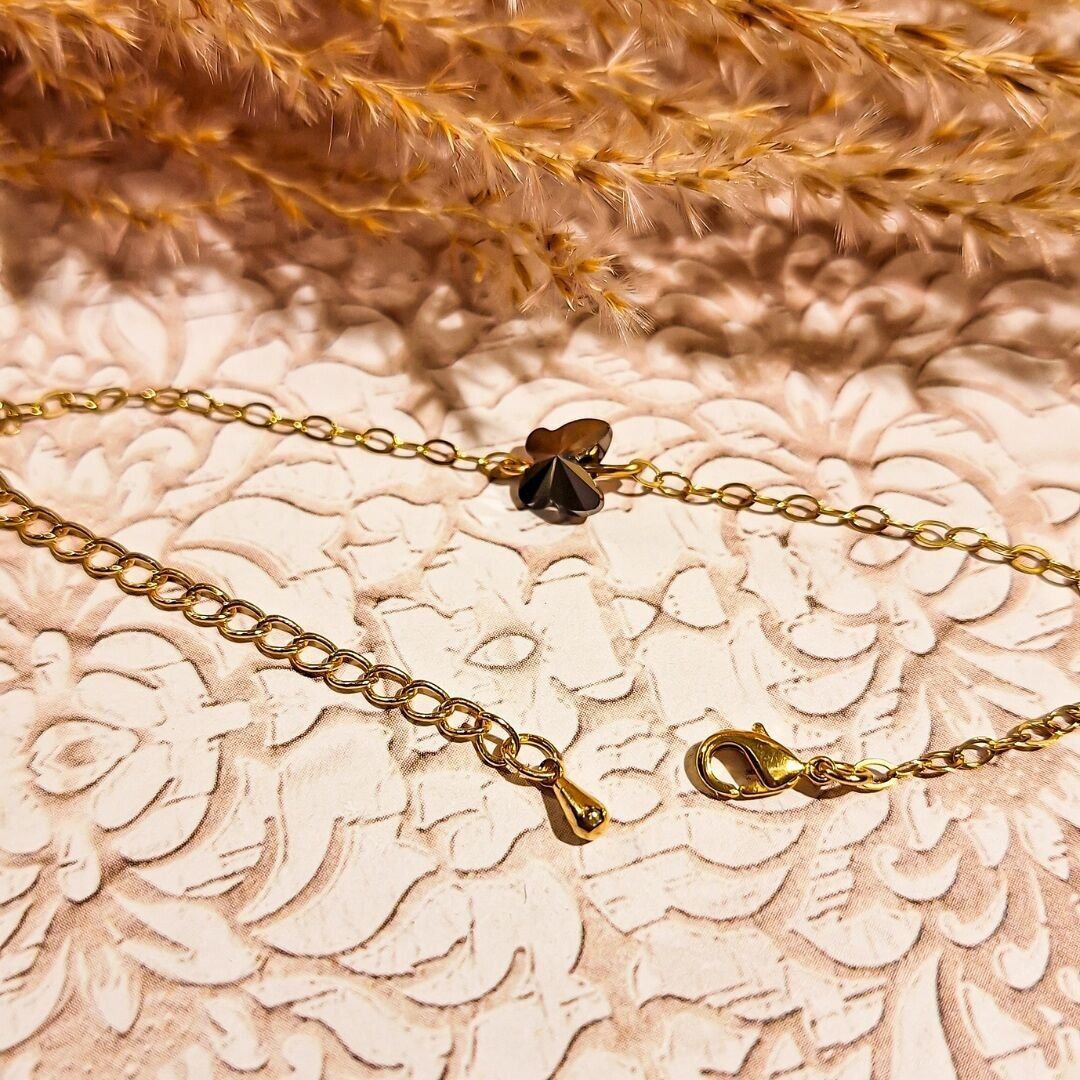 1 Swarovski butterfly bracelet, gold-filled chain, Mother's Day Gift, Christmas Gift for Mom