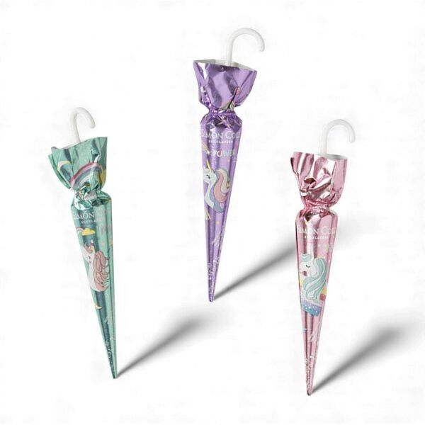 Paraguas Unicornio Chocolate con Leche 15g - Expositor de 32 paraguas