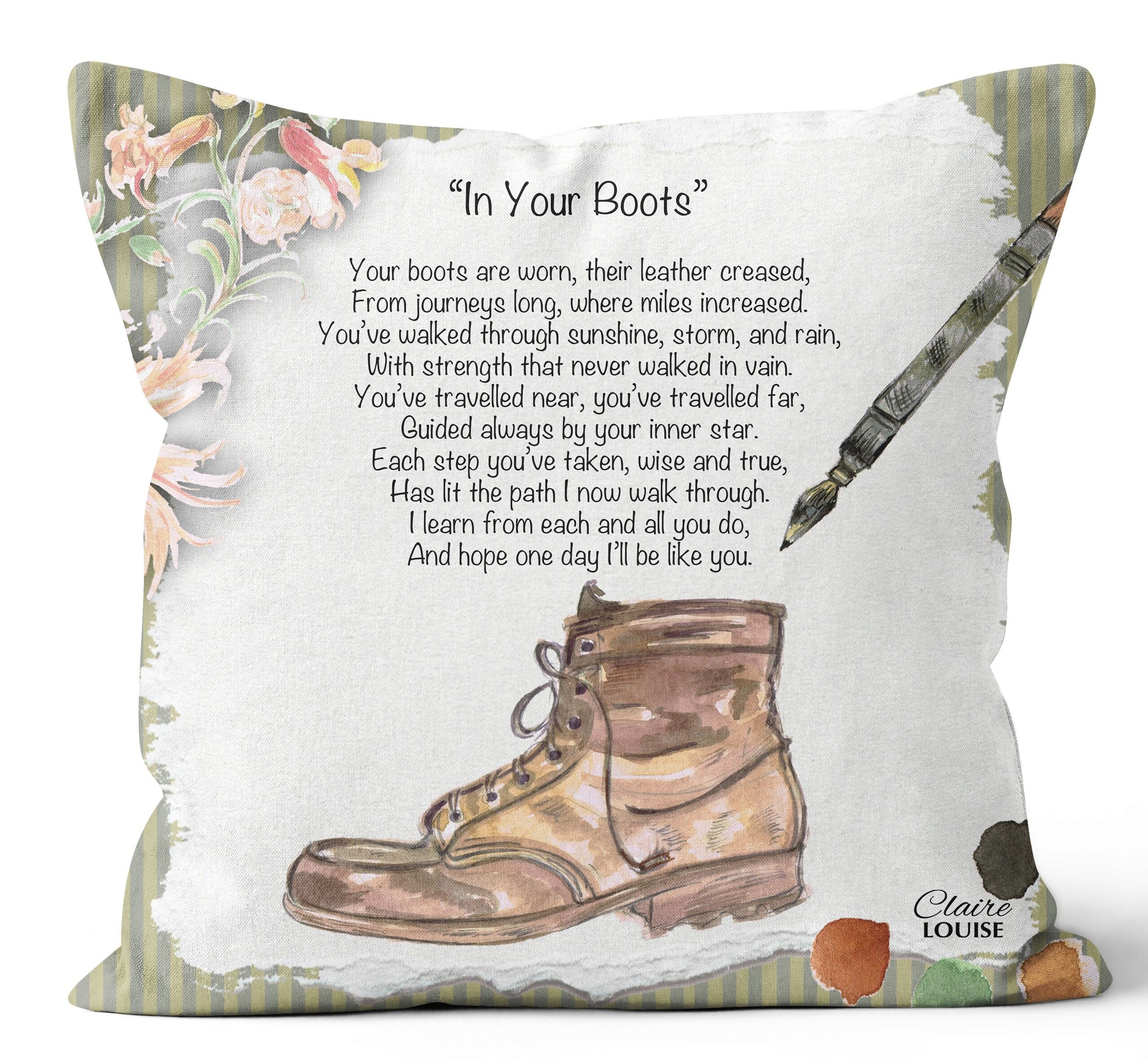 Cuscino In Your Boots - La poesia dipinta