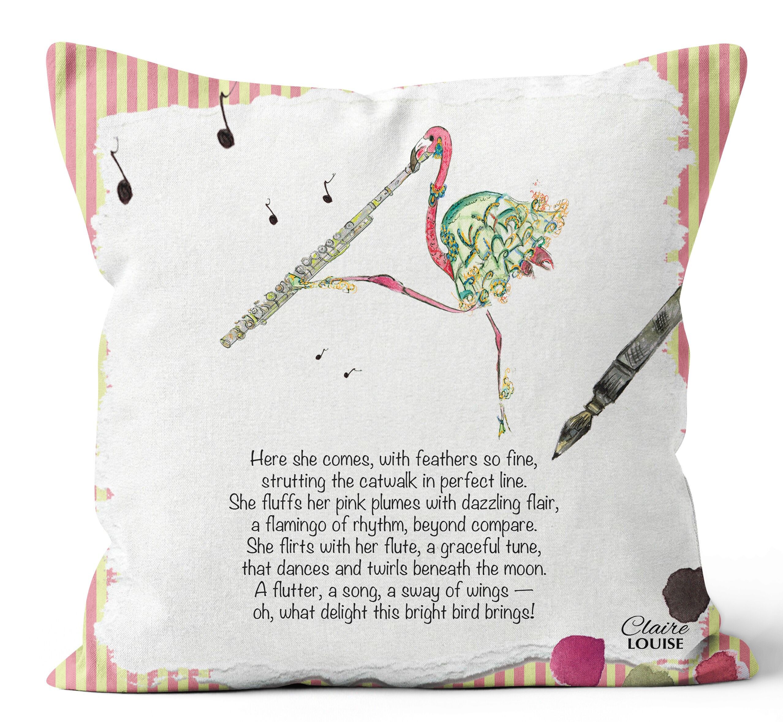 Il flauto e un cuscino a forma di fenicottero - La poesia dipinta