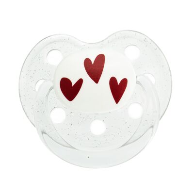 Pacifier 0-6 months Hearts
