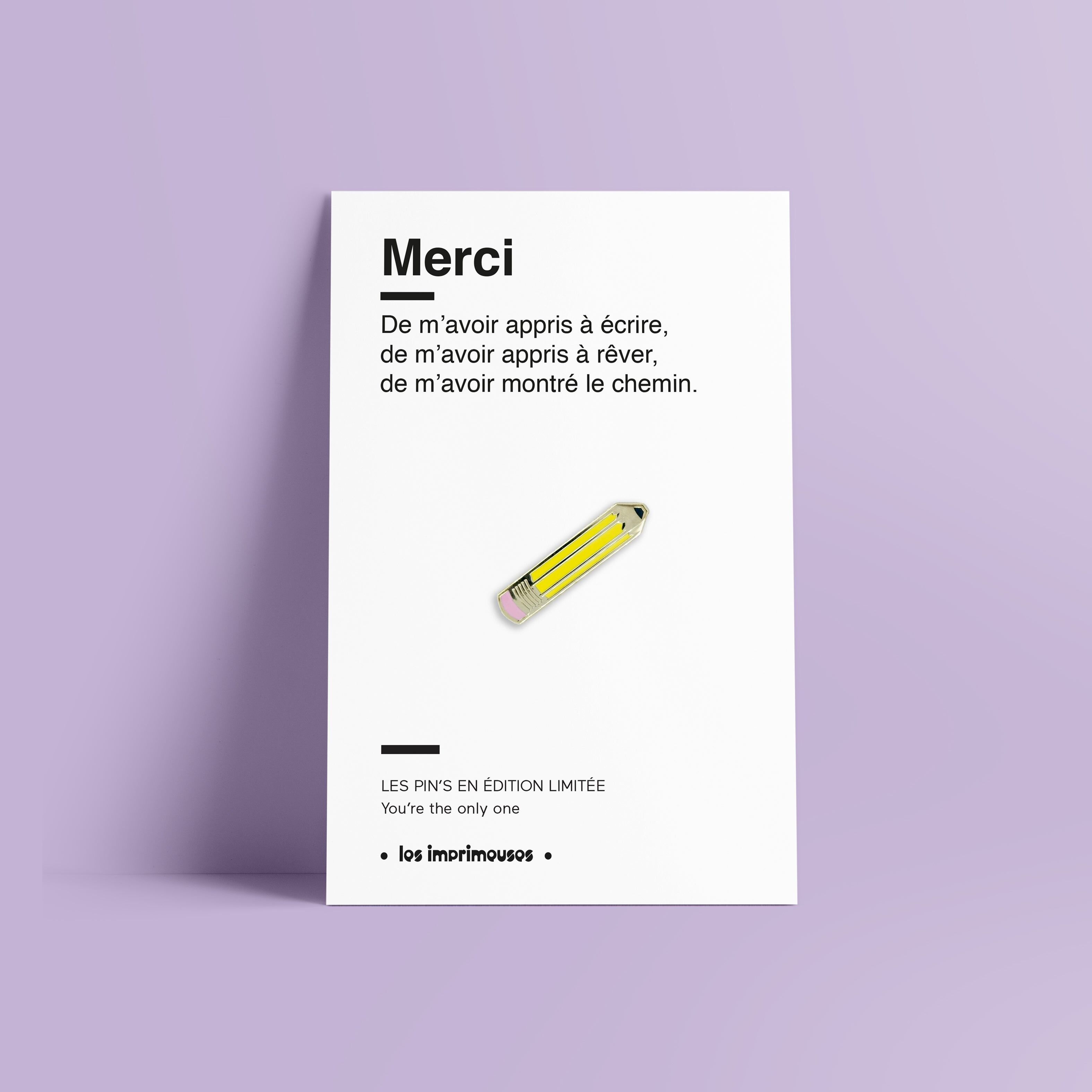 Bleistiftnadel – Dankeschön (zum Ende des Schuljahres)