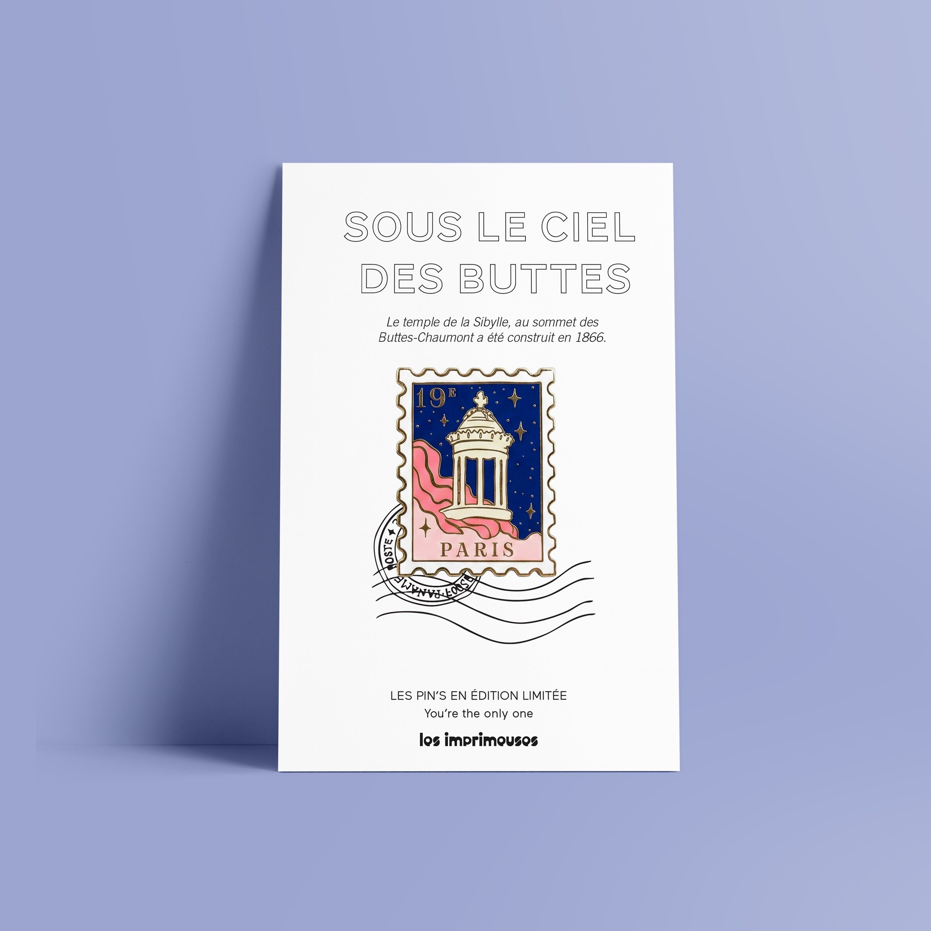 Anstecknadel Paris 19. - Unter dem Himmel der Buttes