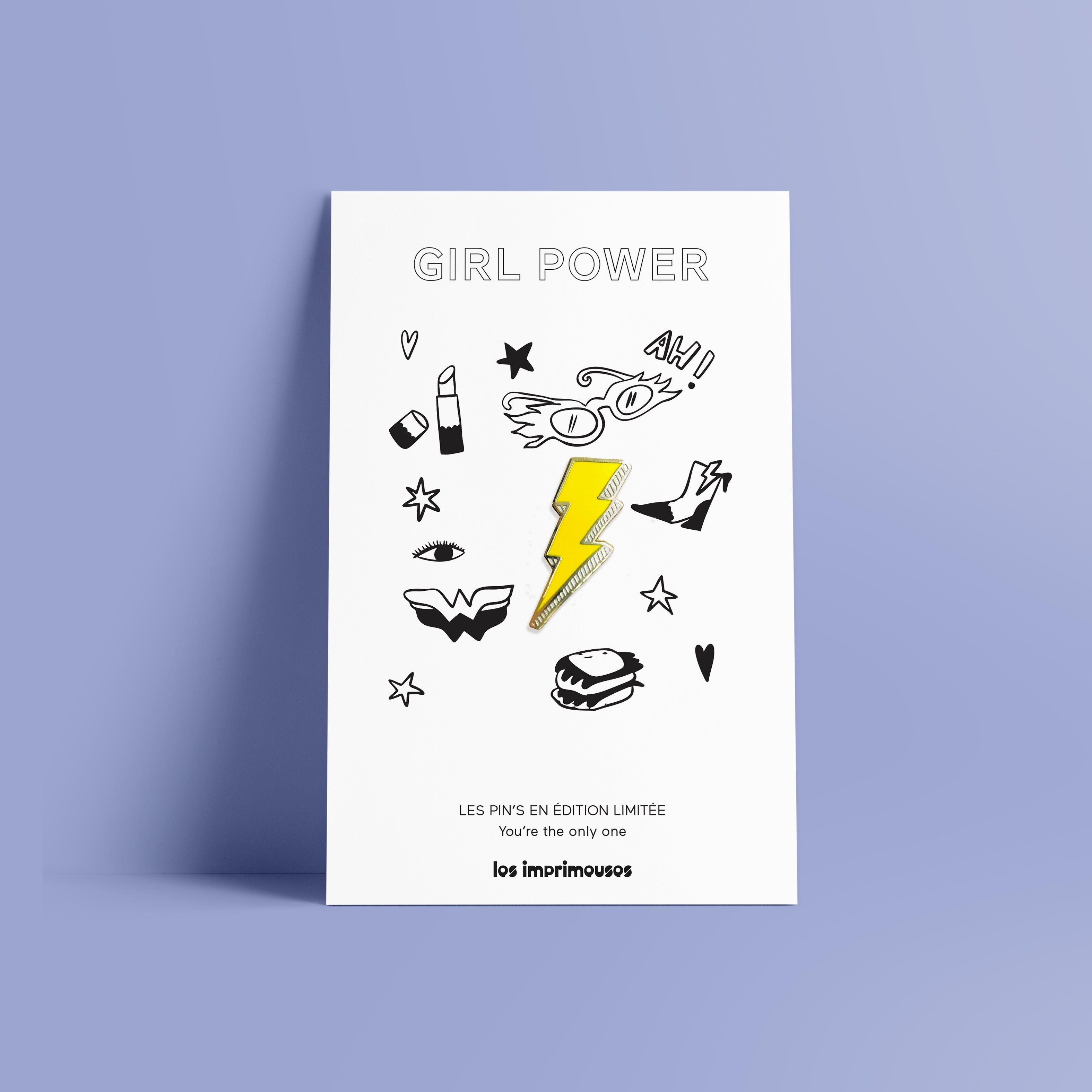 Blitz-Anstecknadel – Girl Power