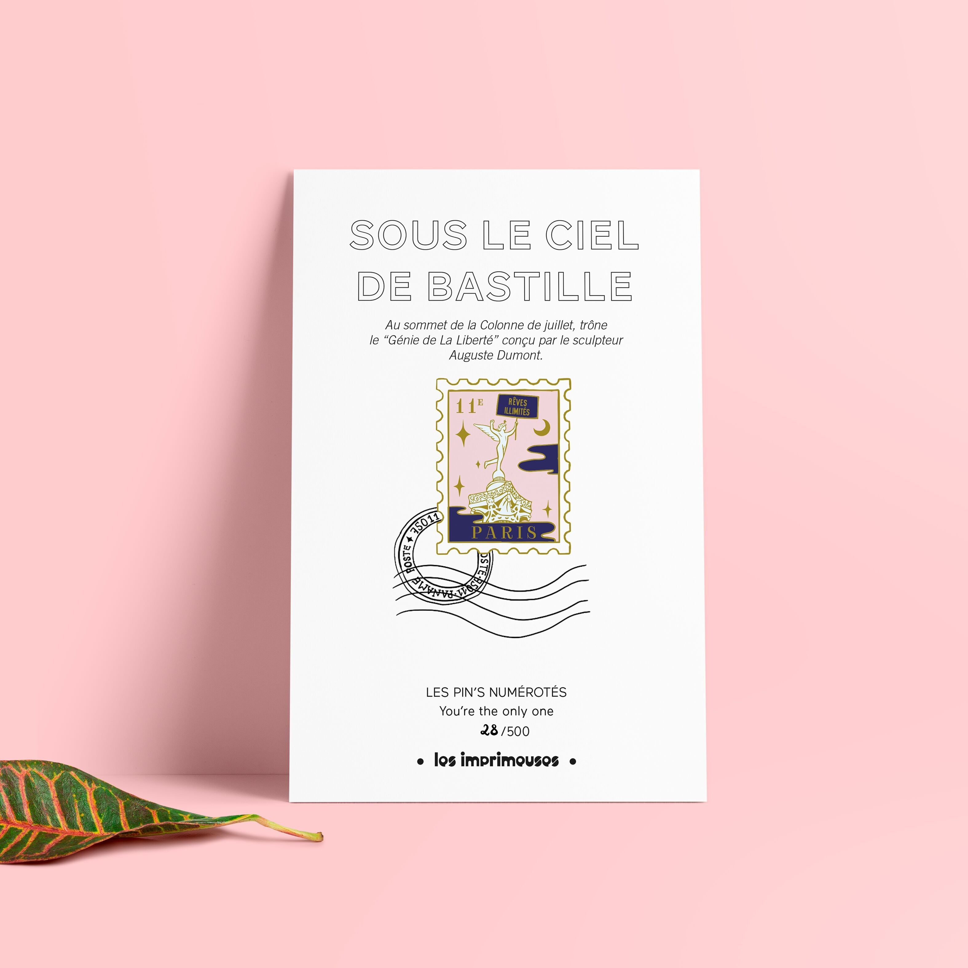 Pin's Stamp Paris 11. - Unter dem Himmel der Bastille