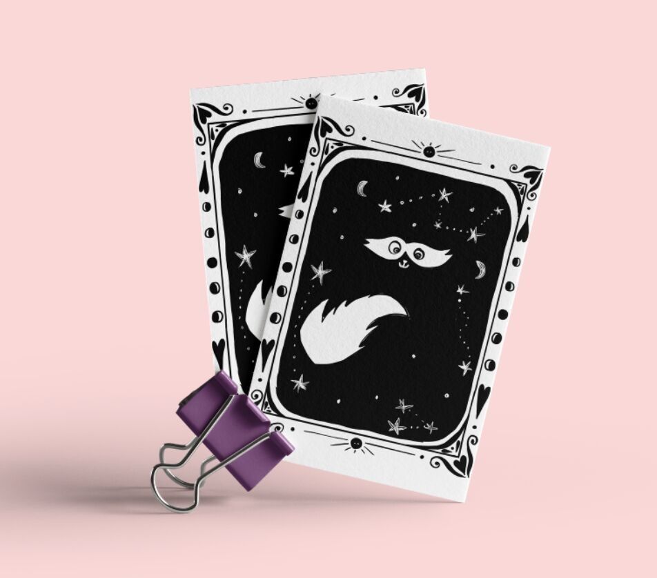 Postkarte - Das Katzenorakel - Les Imprimeuses