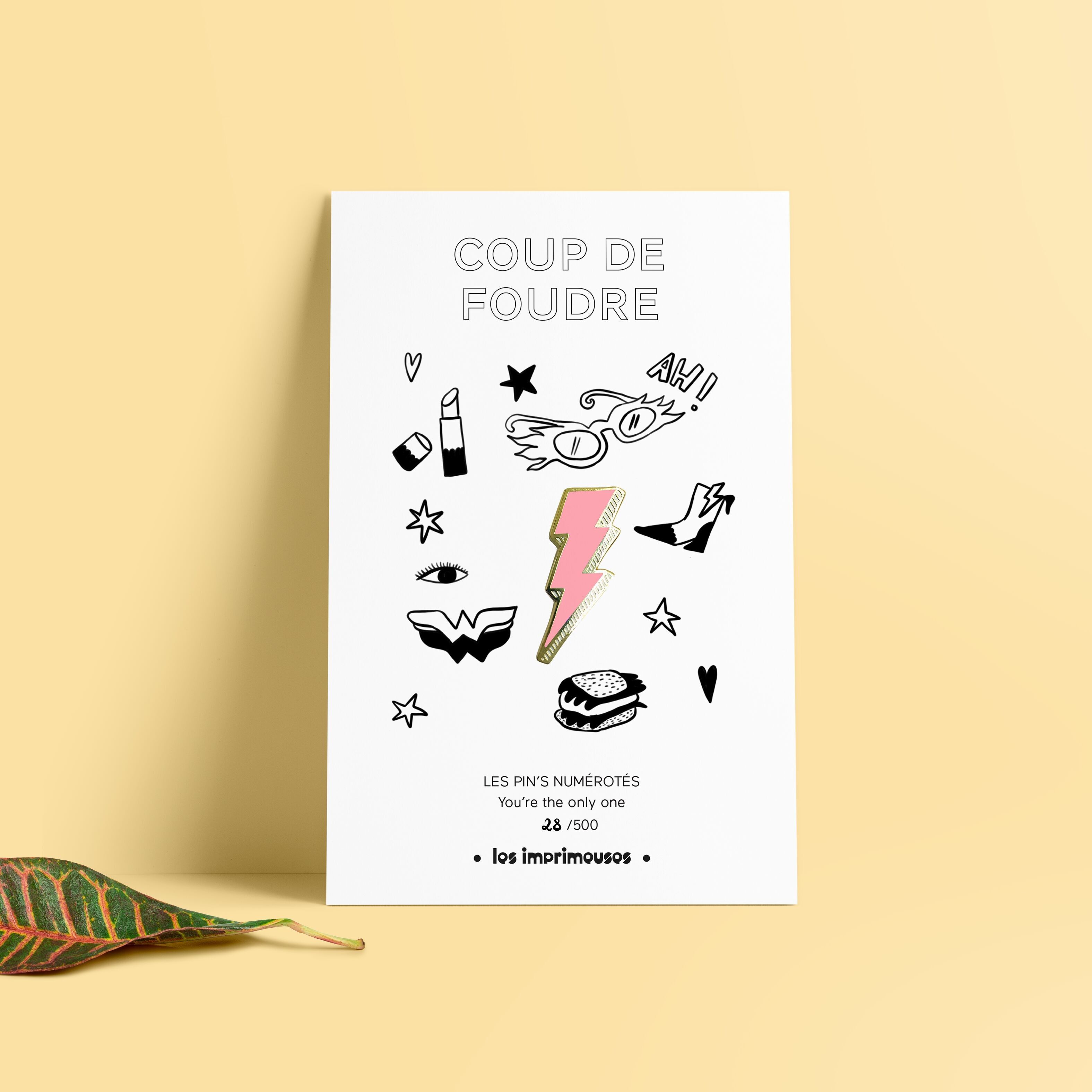 Anstecknadel – Blitzschlag – Liebe auf den ersten Blick