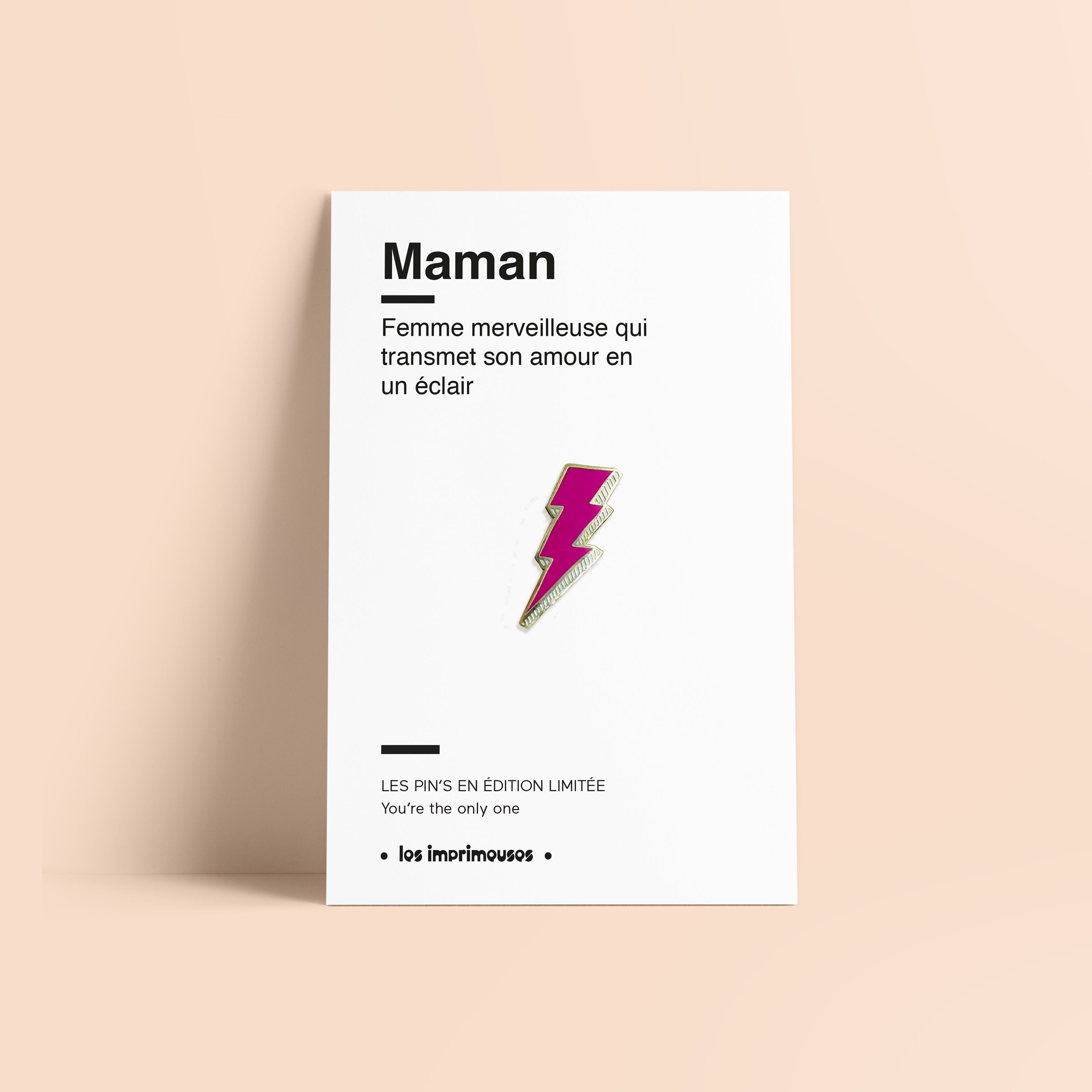 Blitz-Anstecknadel – Mama (Muttertag)