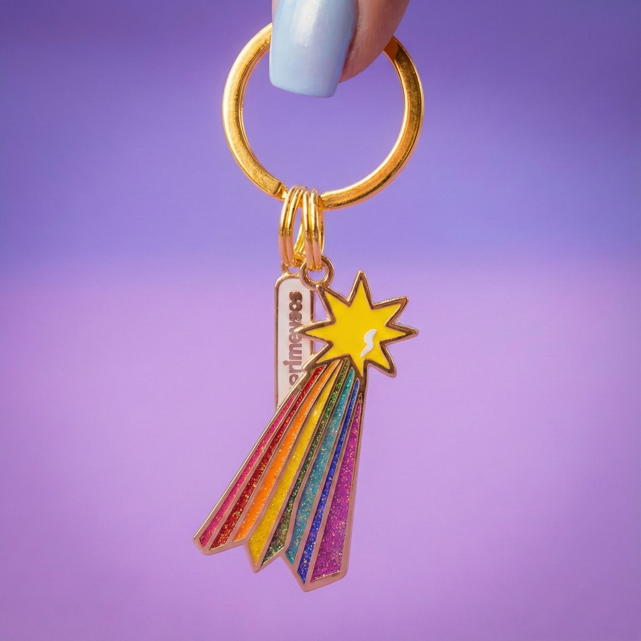 Schlüsselanhänger mit Sternschnuppe