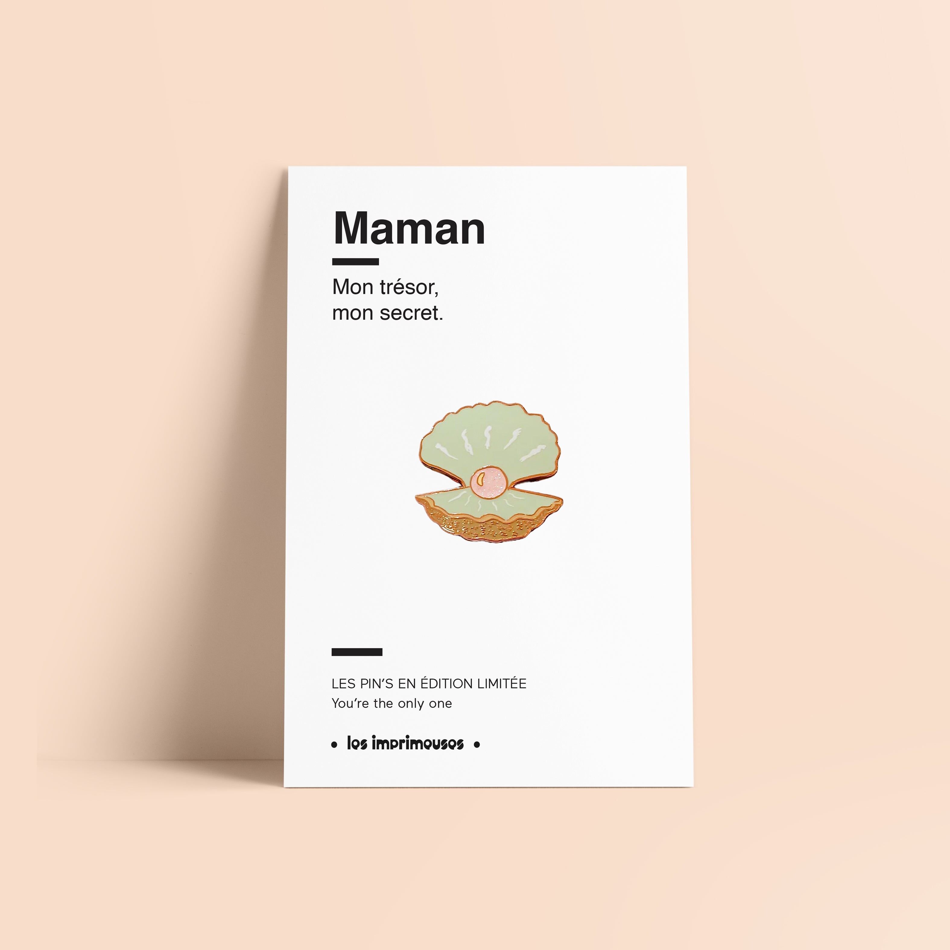 Seltene Perlenbrosche, Mama