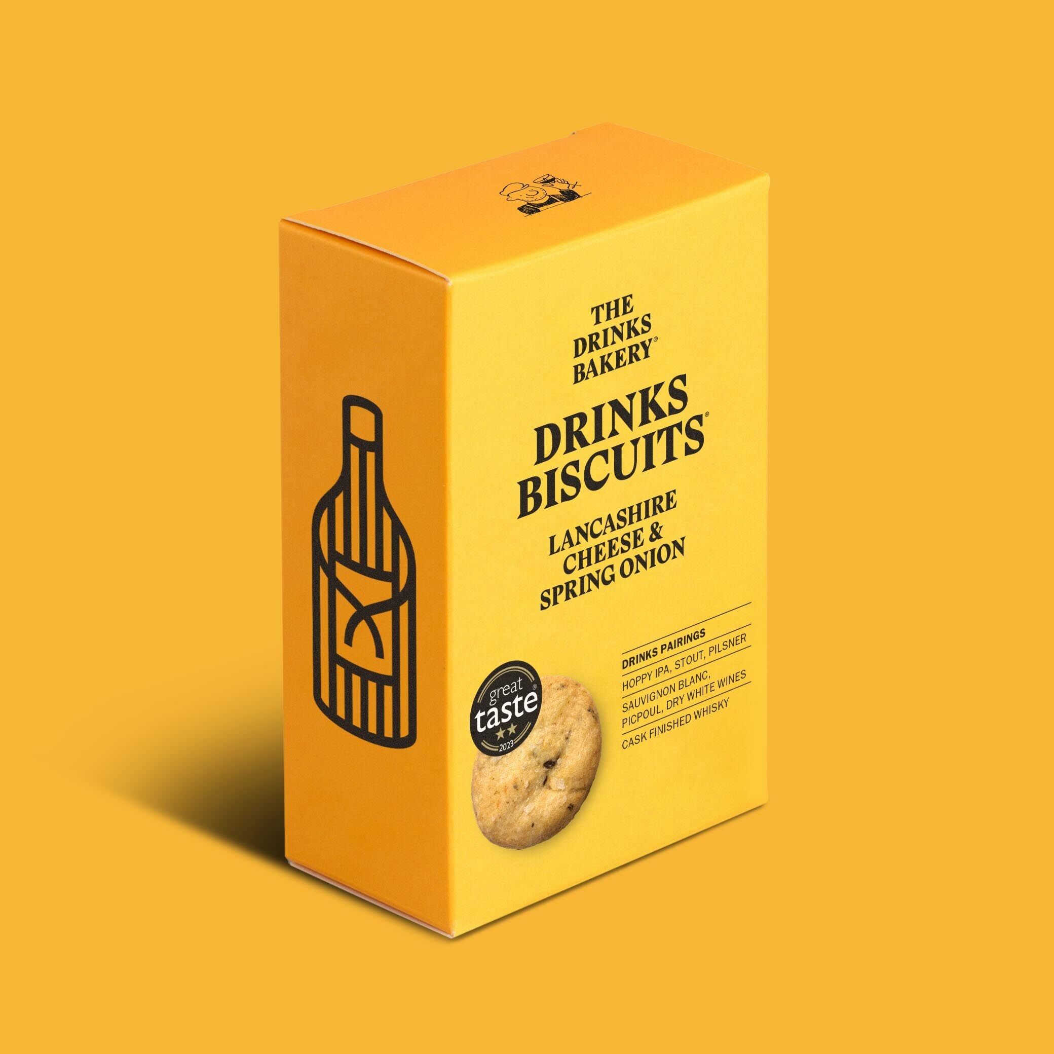 Biscuits apéritifs au fromage et à l'oignon nouveau du Lancashire - Sachet à partager de 110 g - Biscuits au fromage salés aux saveurs savamment élaborées pour accompagner vos boissons préférées