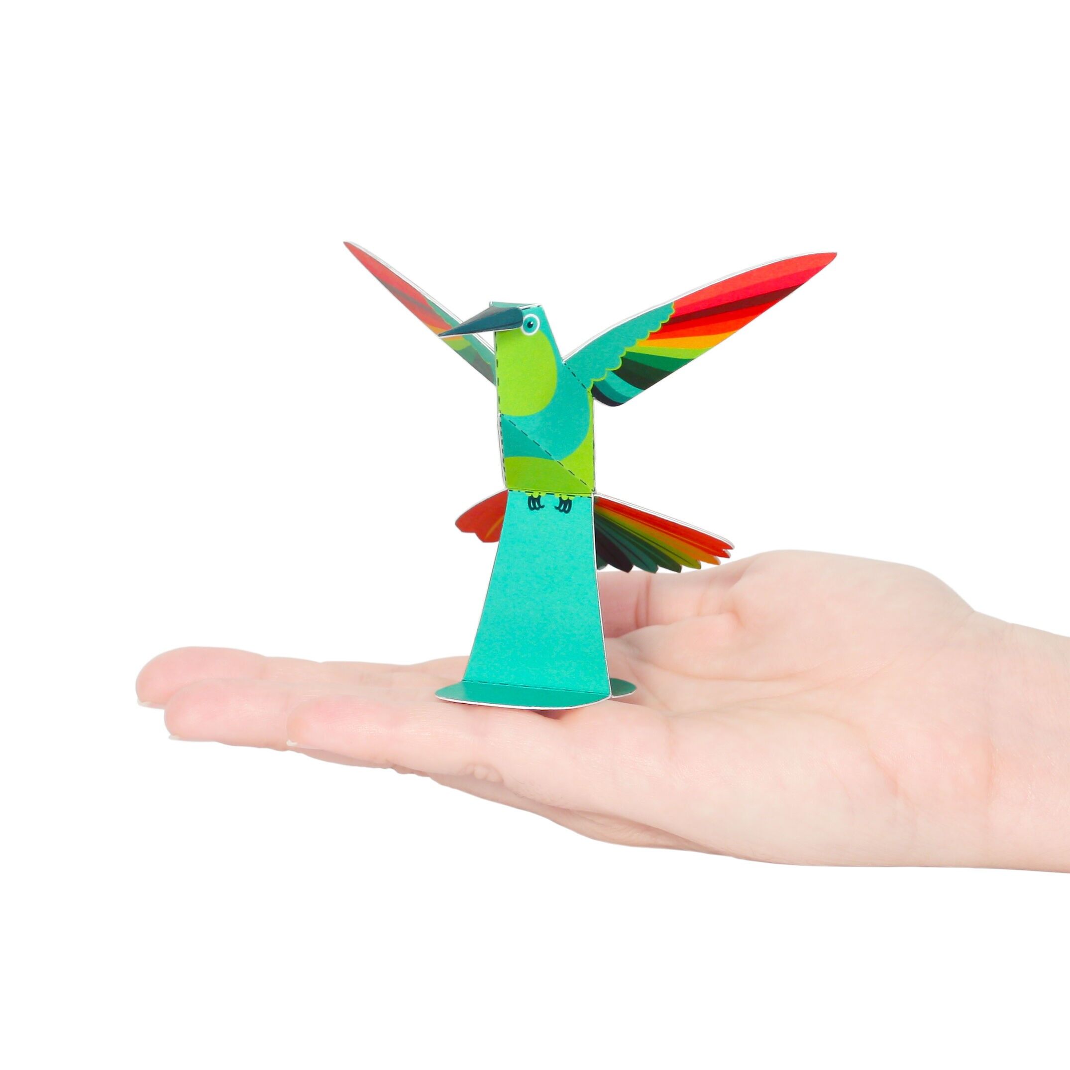 Postal del colibrí azul