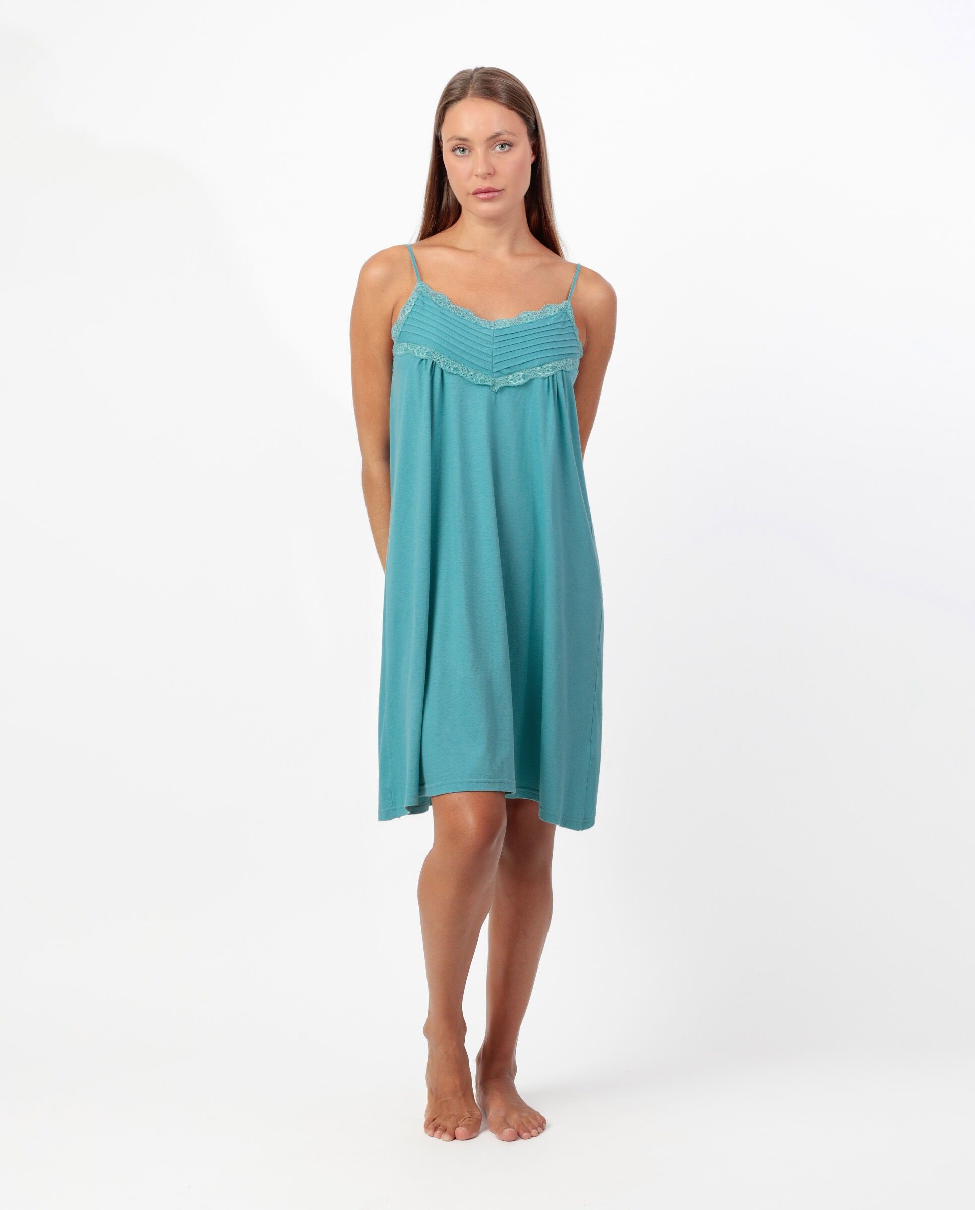 Débardeur à bretelles ADMAS pour femme, motif jardin menthe