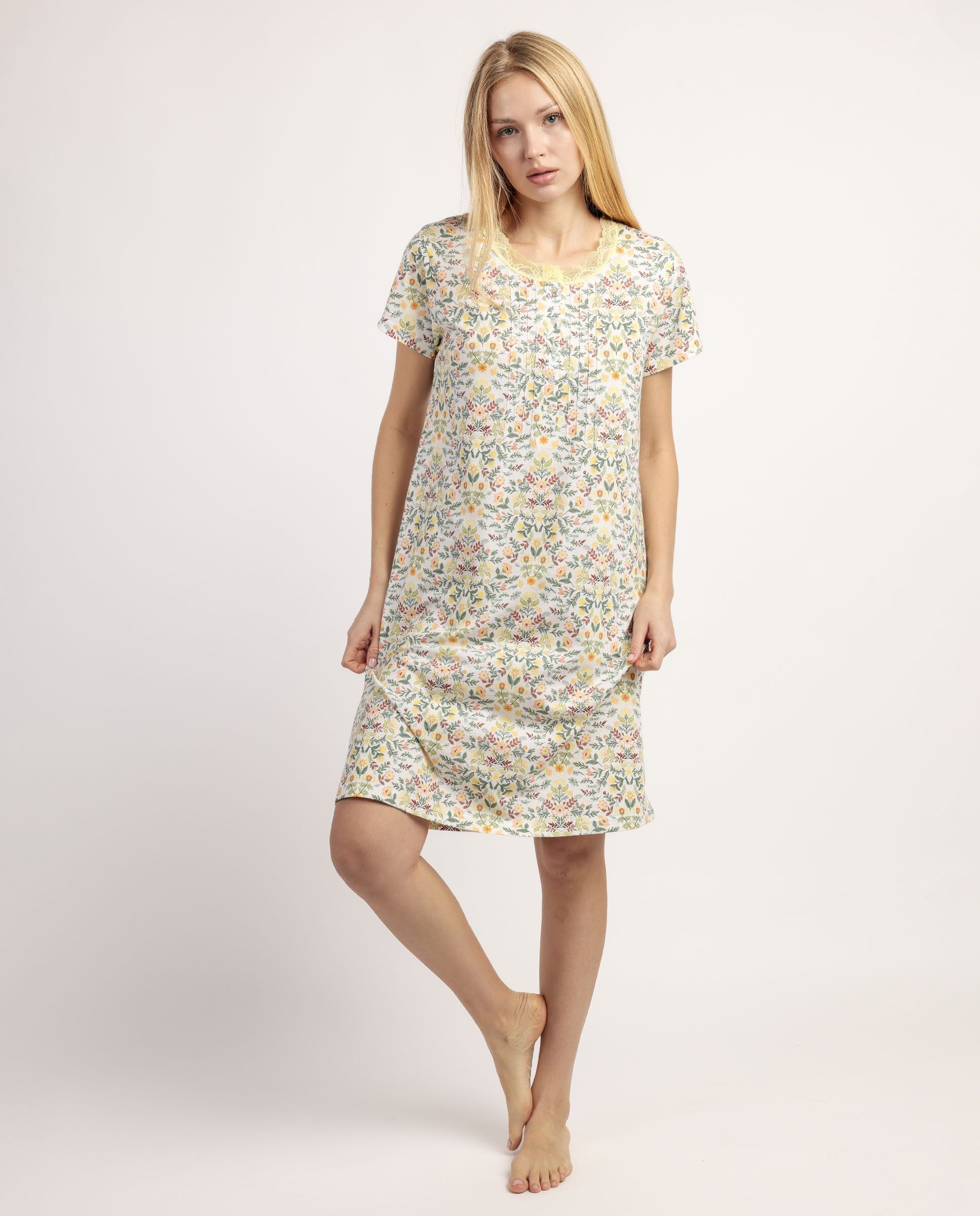 Débardeur à manches courtes jaune jardin pour femme ADMAS GARDEN