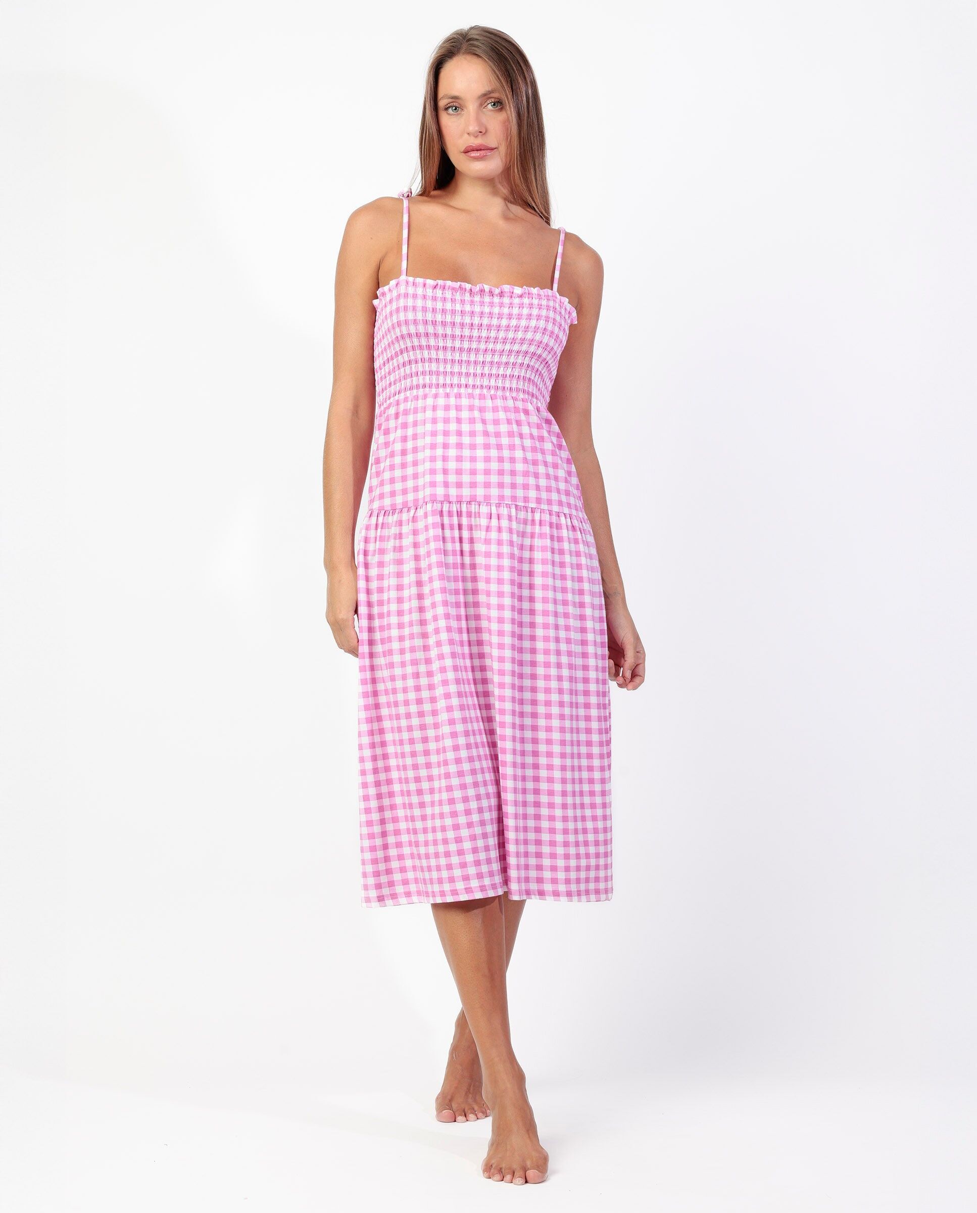 Débardeur à bretelles ADMAS Vichy Mood pour femme