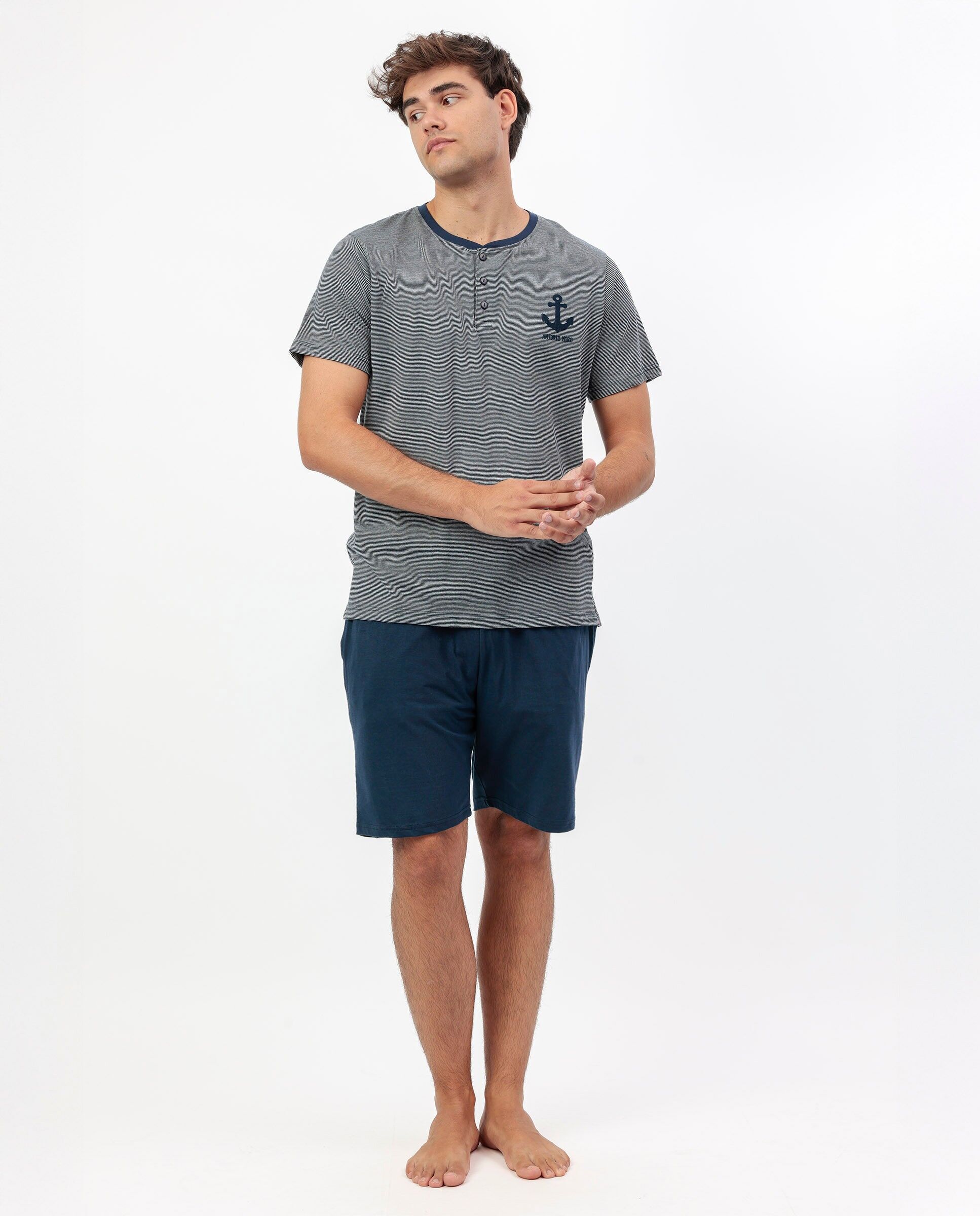 Pyjama à manches courtes ANTONIO MIRO Anchor pour hommes