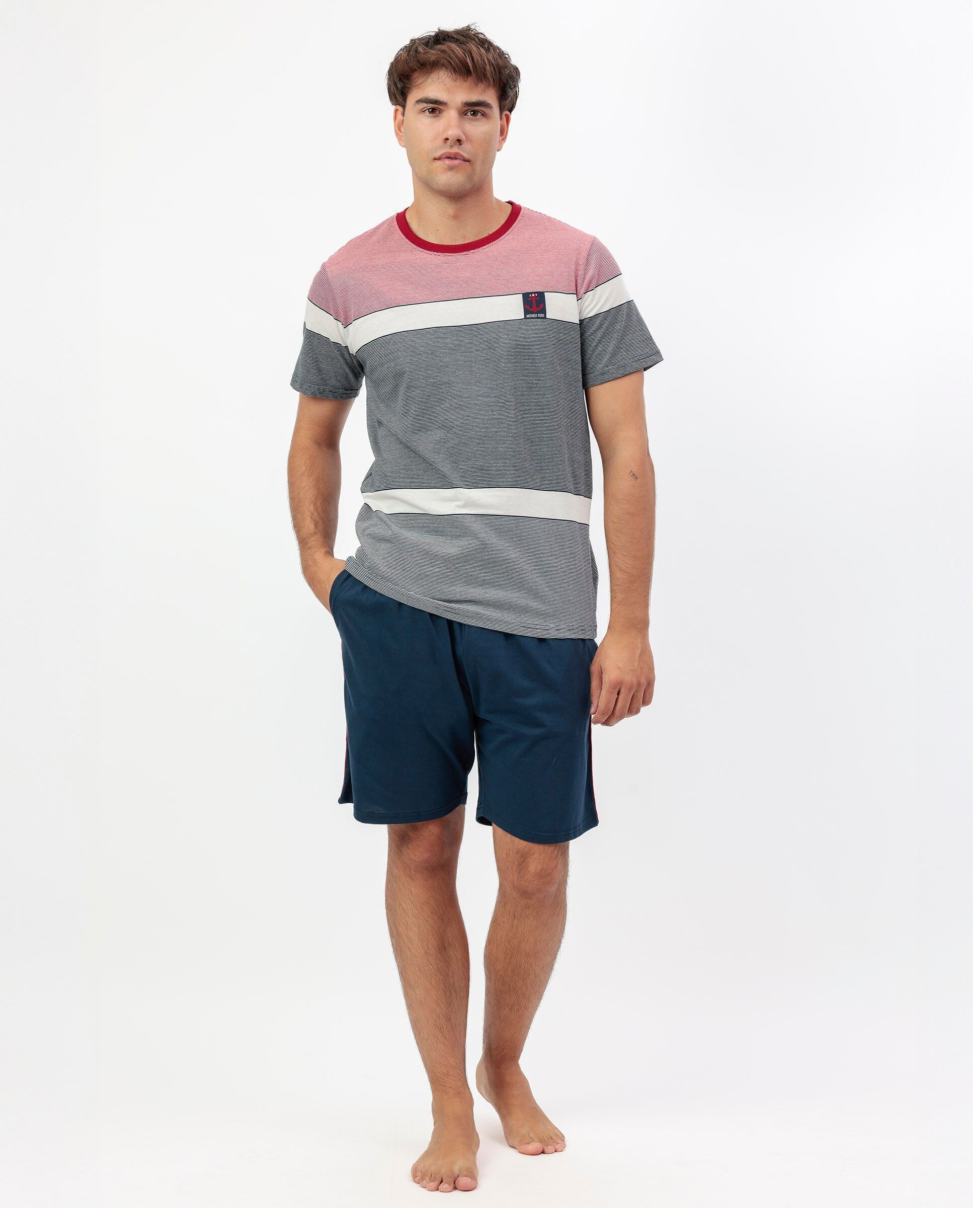 Pyjama à manches courtes ANTONIO MIRO Anchor pour hommes