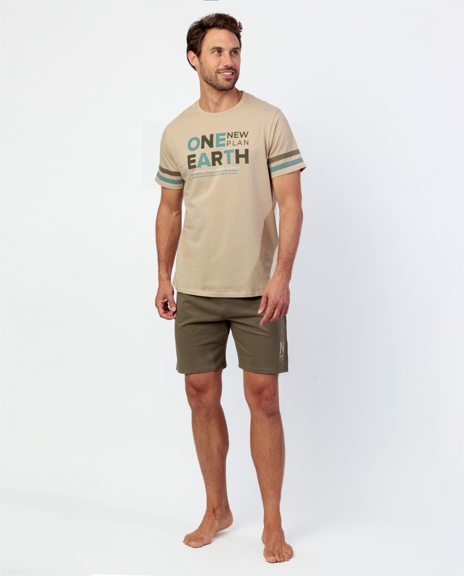 Pyjama à manches courtes pour homme NEW PLAN Evergreen