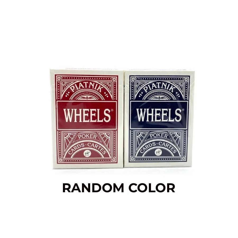 Piatnik Wheels Pokerkarten-Deck 1 Stück.(rot oder blau)