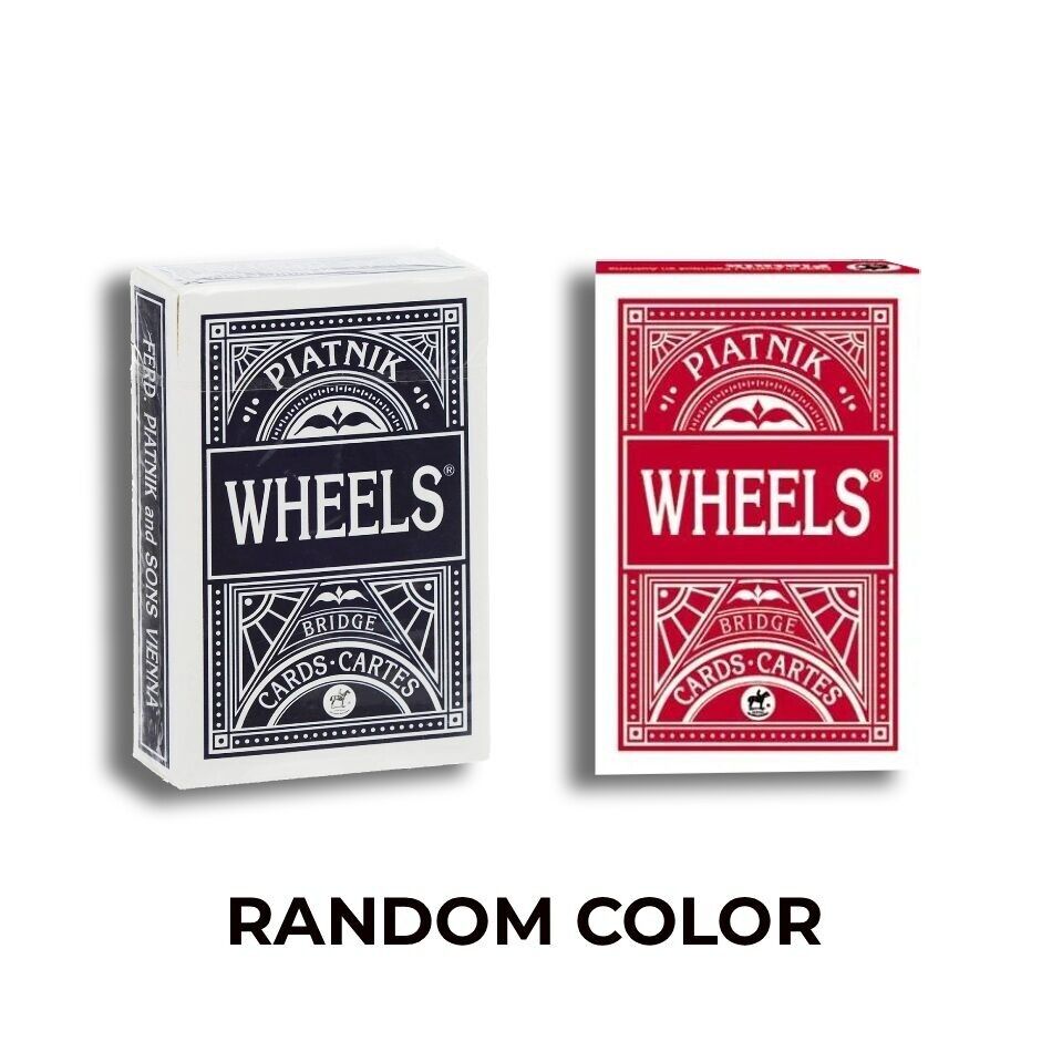 Piatnik Wheels Bridge Cards Deck 1 pc.(rot oder blau)