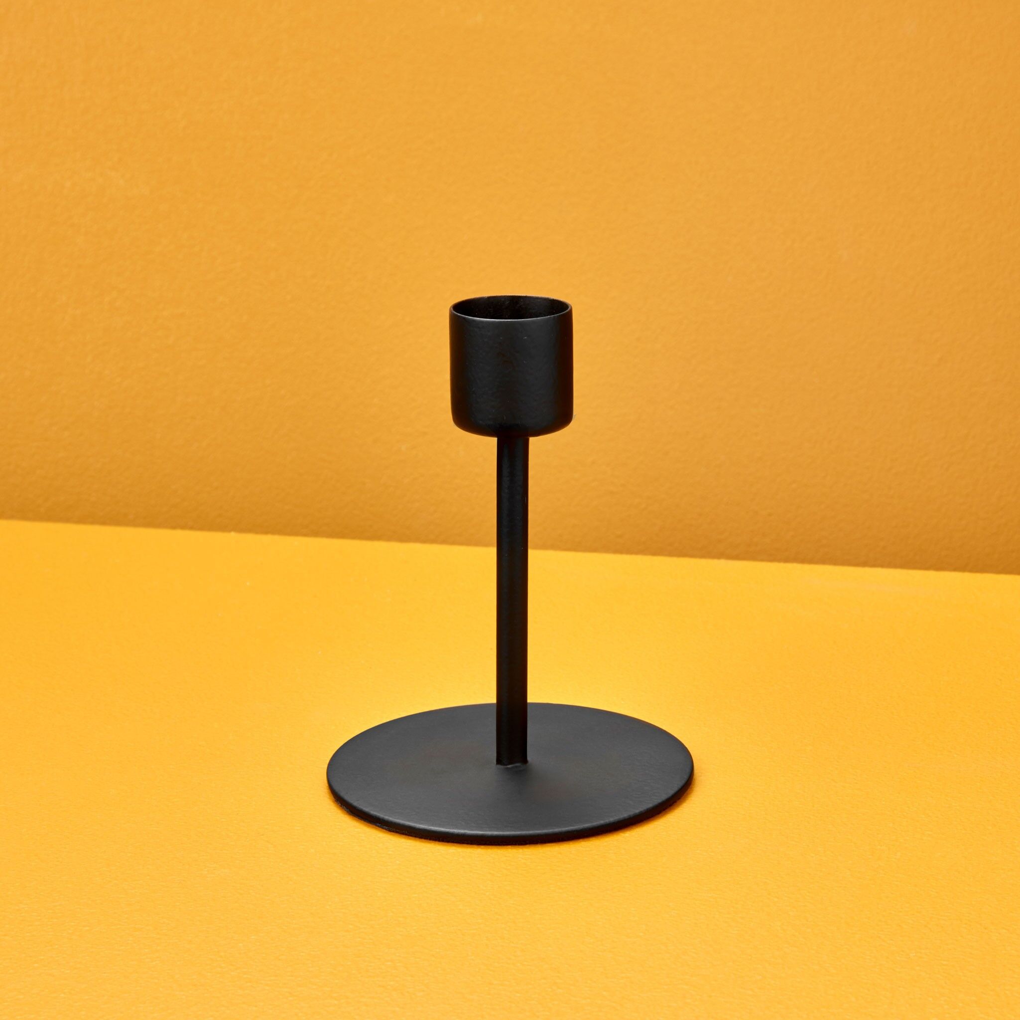 Kent Black Candlestick, Medium
